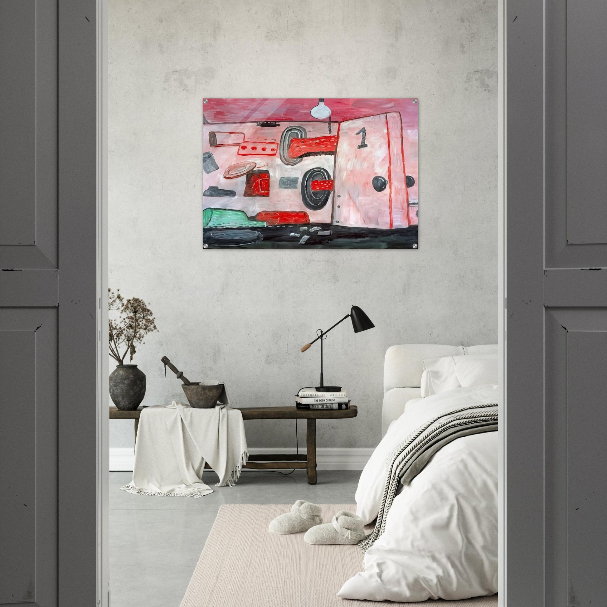 INSIDE OUTSIDE 1977 - Philip Guston Acrylic Print - 70x100 cm / 28x40″ inches