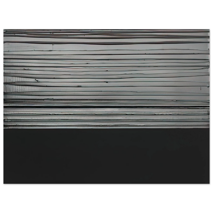 Pierre Soulages - Peinture 12 November 2008 diptyque - 2008  75x100 cm / 30x40inches Fine Art Poster