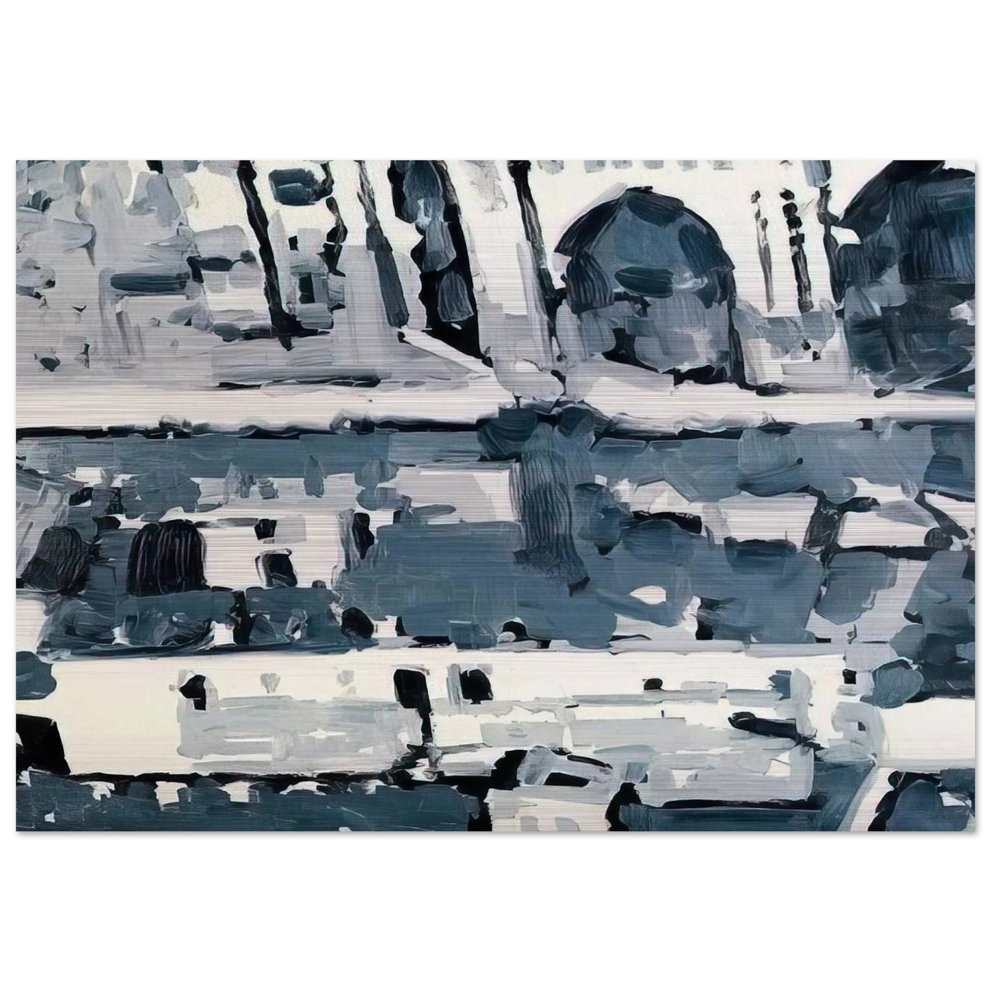TOWNSCAPE M4 1968 - Gerhard Richter Brushed Aluminum Print - 70x100 cm / 28x40 inches | Gerhard Richter Aluminum Print | Gerhard Richter Prints