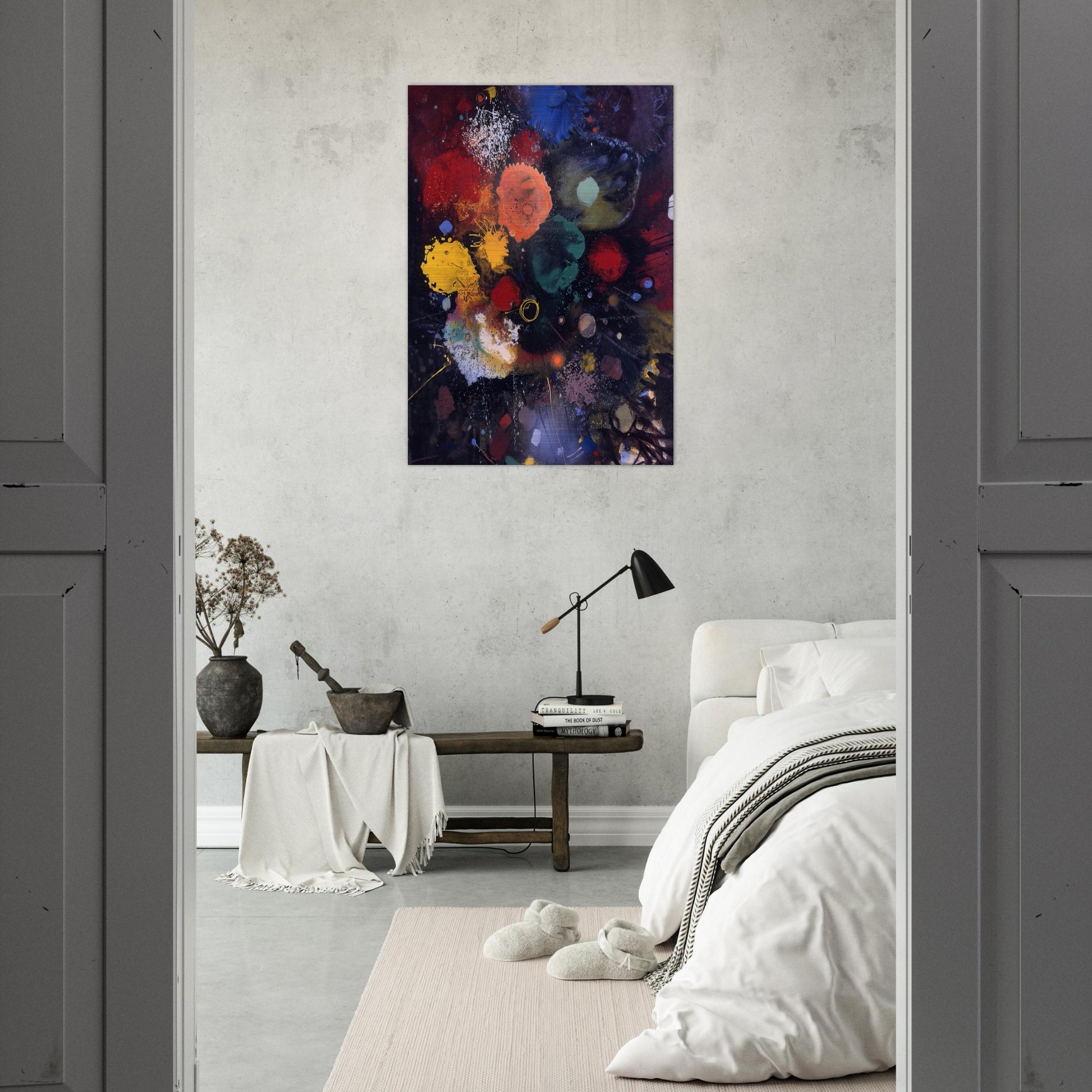 Flowers No. 5 - 1975 - Gebre Kristos Desta Brushed Aluminum Print - 70x100 cm / 28x40 inches | Gebre Kristos Desta Aluminum Print | Gebre Kristos Desta Prints