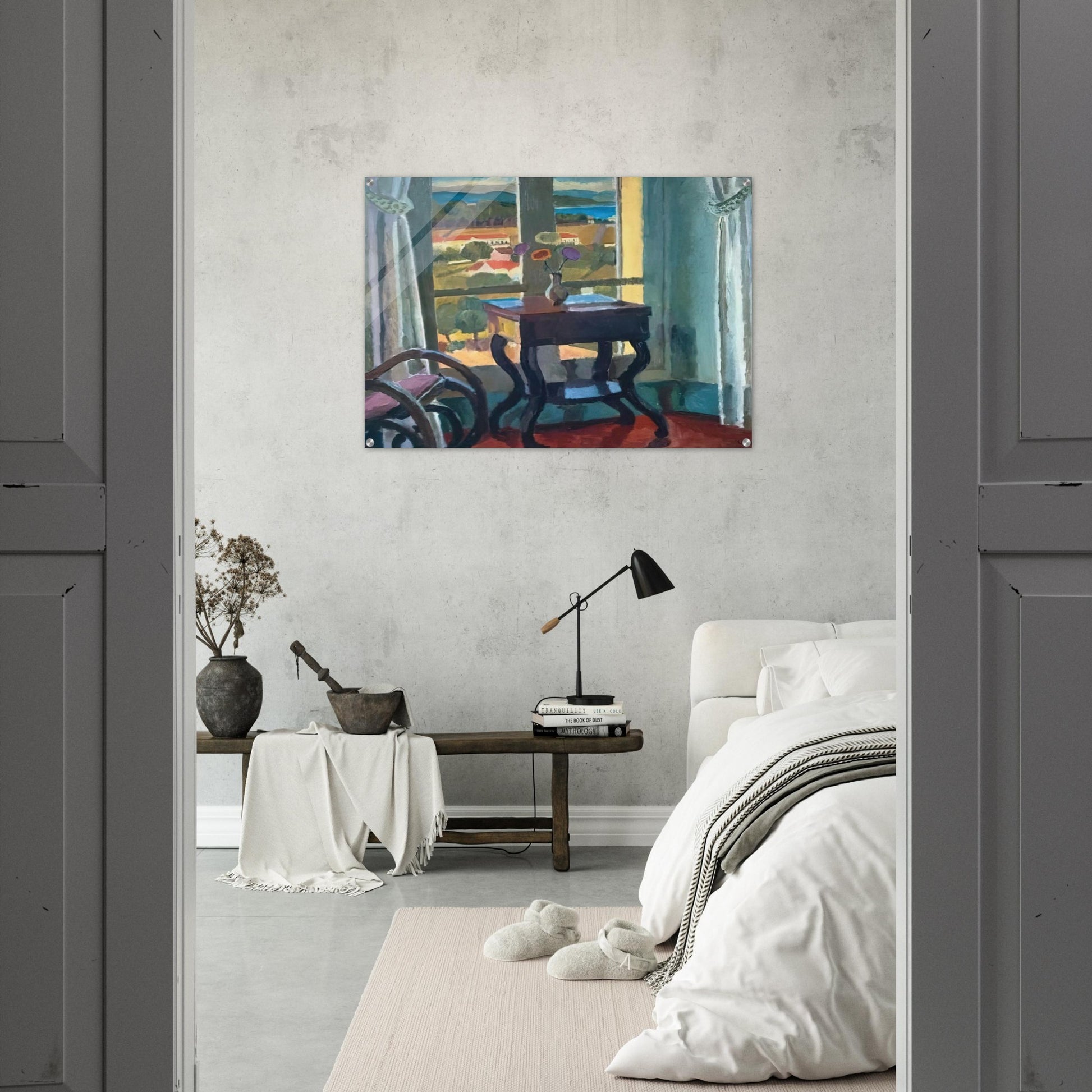 INTERIOR WITH A TABLE 1921 - Vanessa Bell Acrylic Print - 70x100 cm / 28x40″ inches