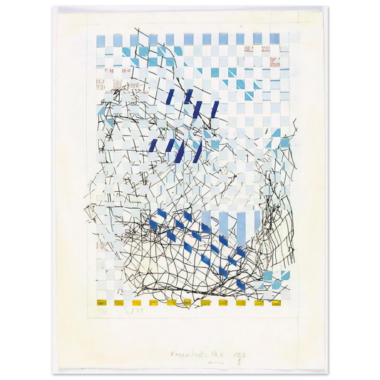 Gego - Tejedura 8913 - 1989  75x100 cm / 30x40inches Fine Art Poster