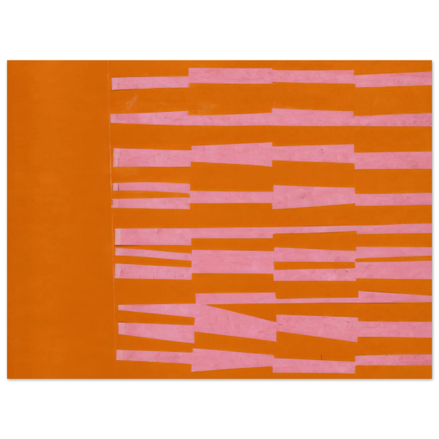 Ellsworth Kelly - Pink and Orange from the series Line Form Color  75x100 cm / 30x40inches Fine Art Poster