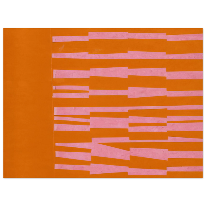 Ellsworth Kelly - Pink and Orange from the series Line Form Color  75x100 cm / 30x40inches Fine Art Poster