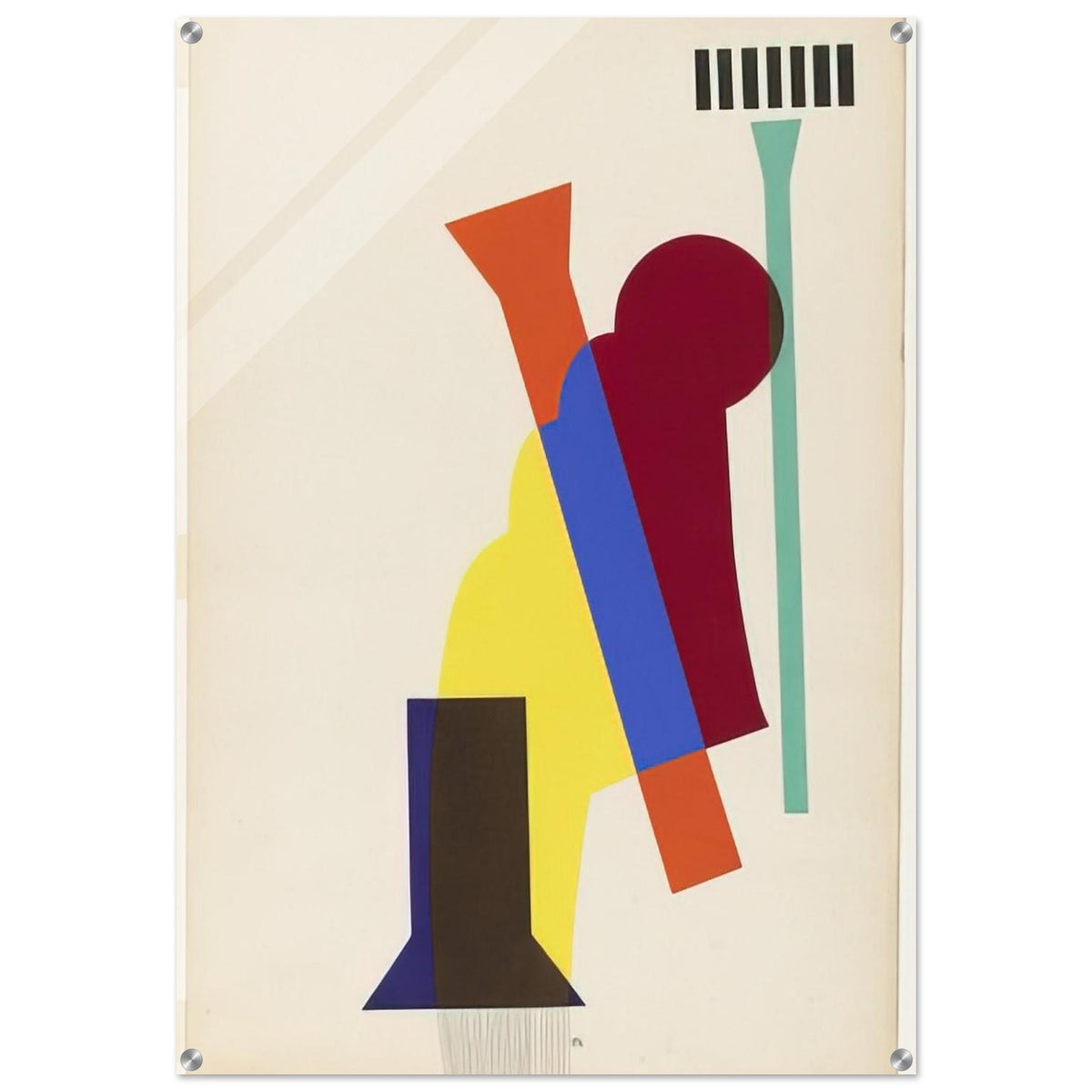 CONCRETE MIXER FROM THE PORTFOLIO REVOLVING DOORS 1926 - Man Ray Acrylic Print - 70x100 cm / 28x40″ inches