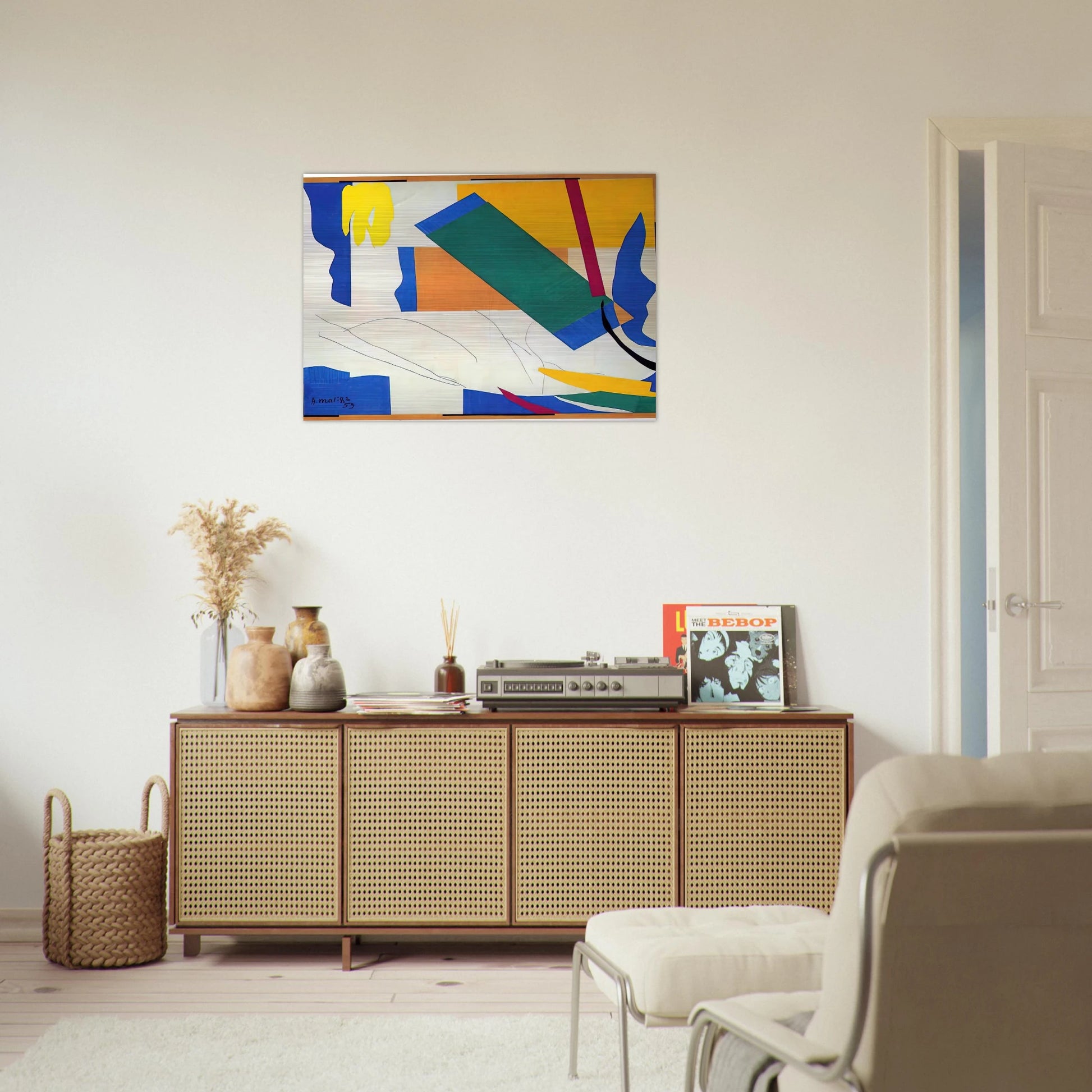 MEMORY OF OCEANIA - Henri Matisse Brushed Aluminum Print - 70x100 cm / 28x40 inches | Henri Matisse Aluminum Print | Henri Matisse Prints