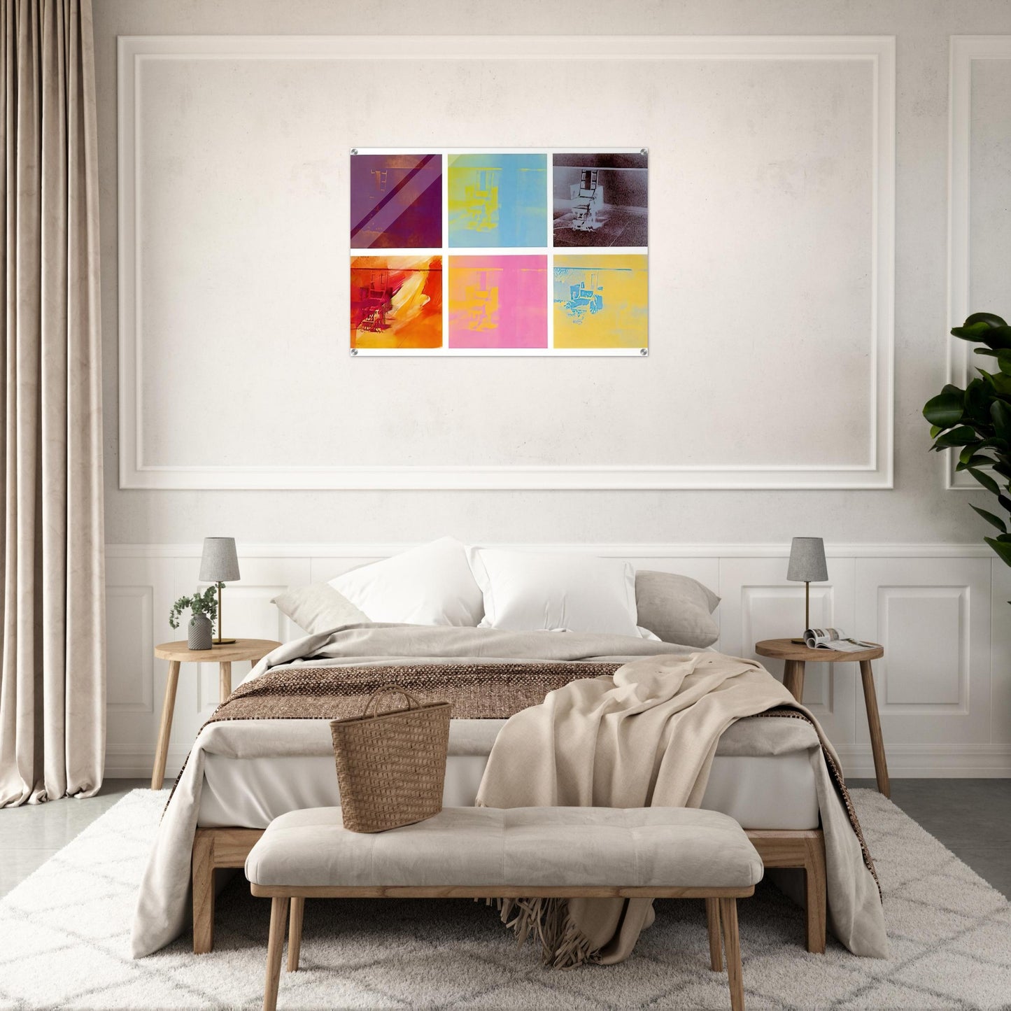 Electric Chair - Andy Warhol Acrylic Print - 70x100 cm / 28x40″ inches | Andy Warhol Wall Art | Andy Warhol Prints