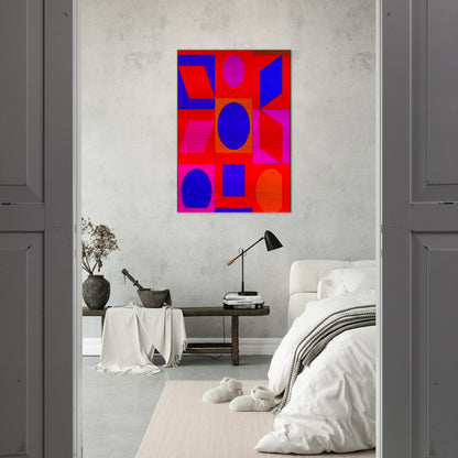 Alphabet VR - 1960 - Victor Vasarely Brushed Aluminum Print - 70x100 cm / 28x40 inches | Victor Vasarely Aluminum Print | Victor Vasarely Prints