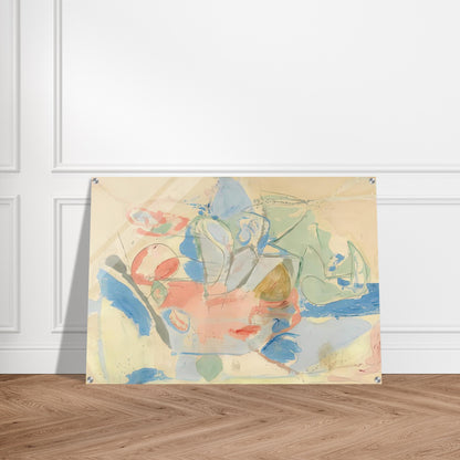 Mountains and Sea, 1952- - Helen Frankenthaler Acrylic Print - 70x100 cm / 28x40″ inches