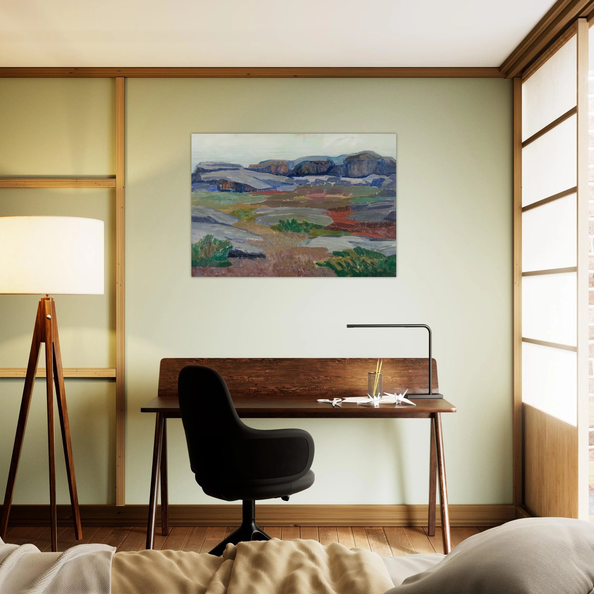 View from Pellinge - Expressionism - Tove Jansson Brushed Aluminum Print - 70x100 cm / 28x40 inches | Tove Jansson Aluminum Print | Tove Jansson Prints