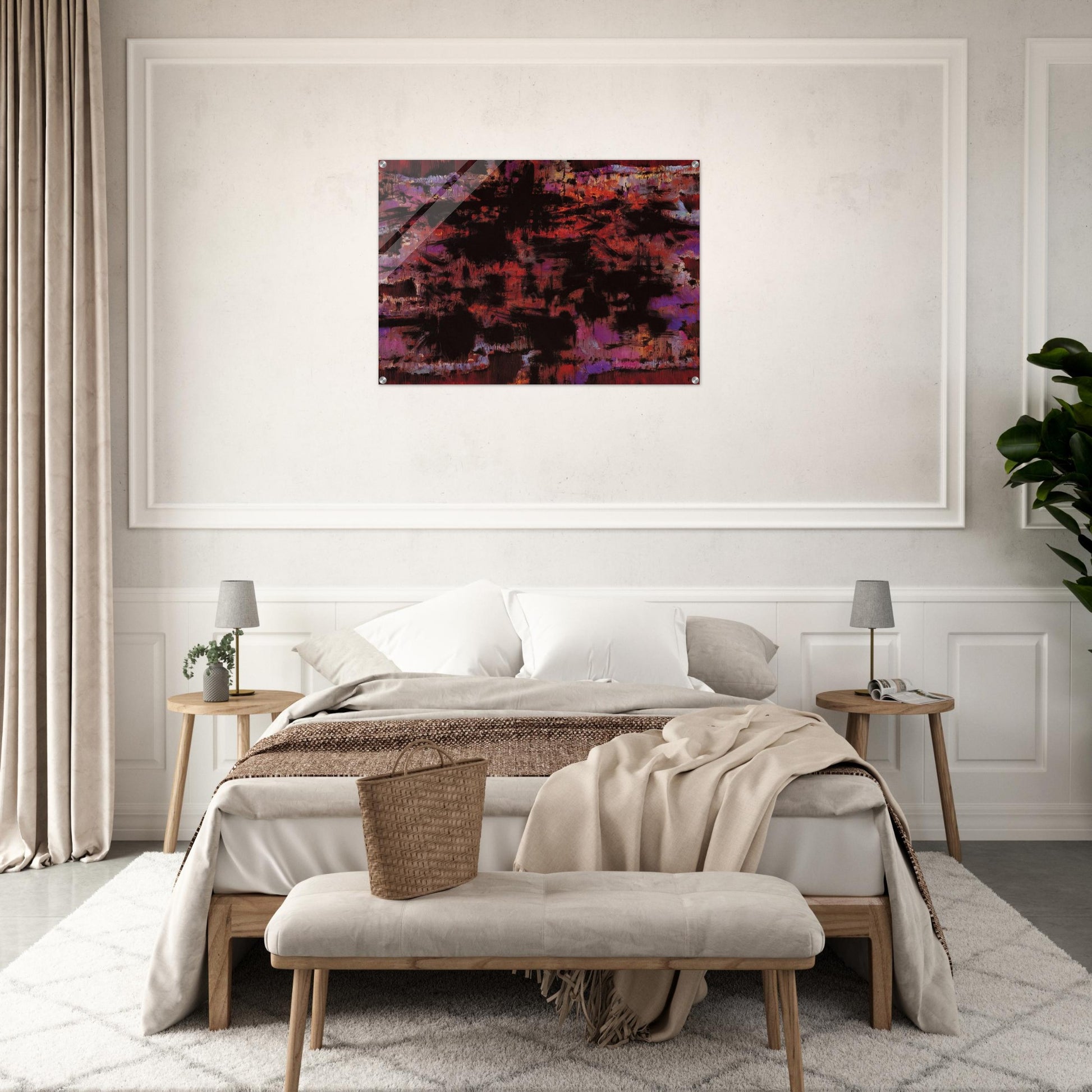 Pour la mère d'un condamné à mort - 1975 - Alfred Manessier Acrylic Print - 70x100 cm / 28x40″ inches