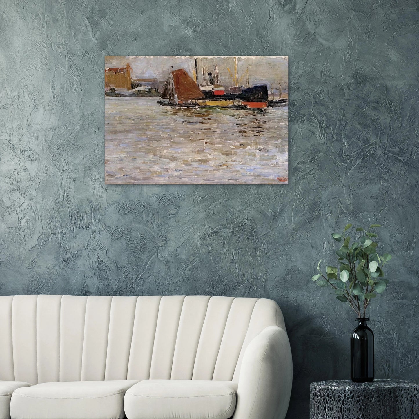 ROTTERDAM SUN 1906 - Wassily Kandinsky Brushed Aluminum Print - 70x100 cm / 28x40 inches | Wassily Kandinsky Aluminum Print | Wassily Kandinsky Prints
