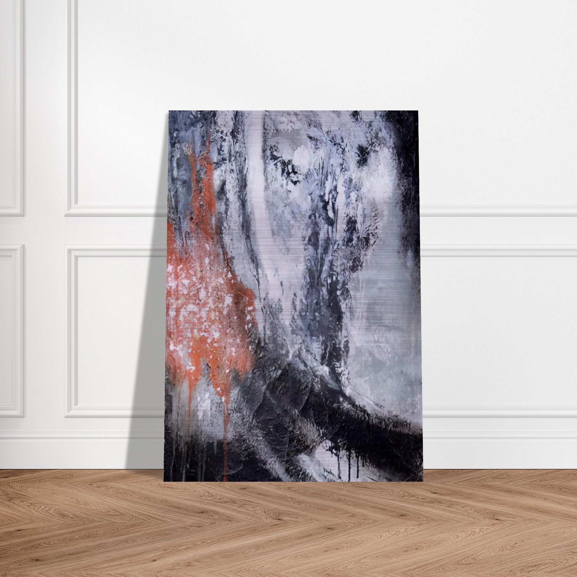 Untitled - Tachisme - Jiro Yoshihara Brushed Aluminum Print - 70x100 cm / 28x40 inches | Jiro Yoshihara Aluminum Print | Jiro Yoshihara Prints