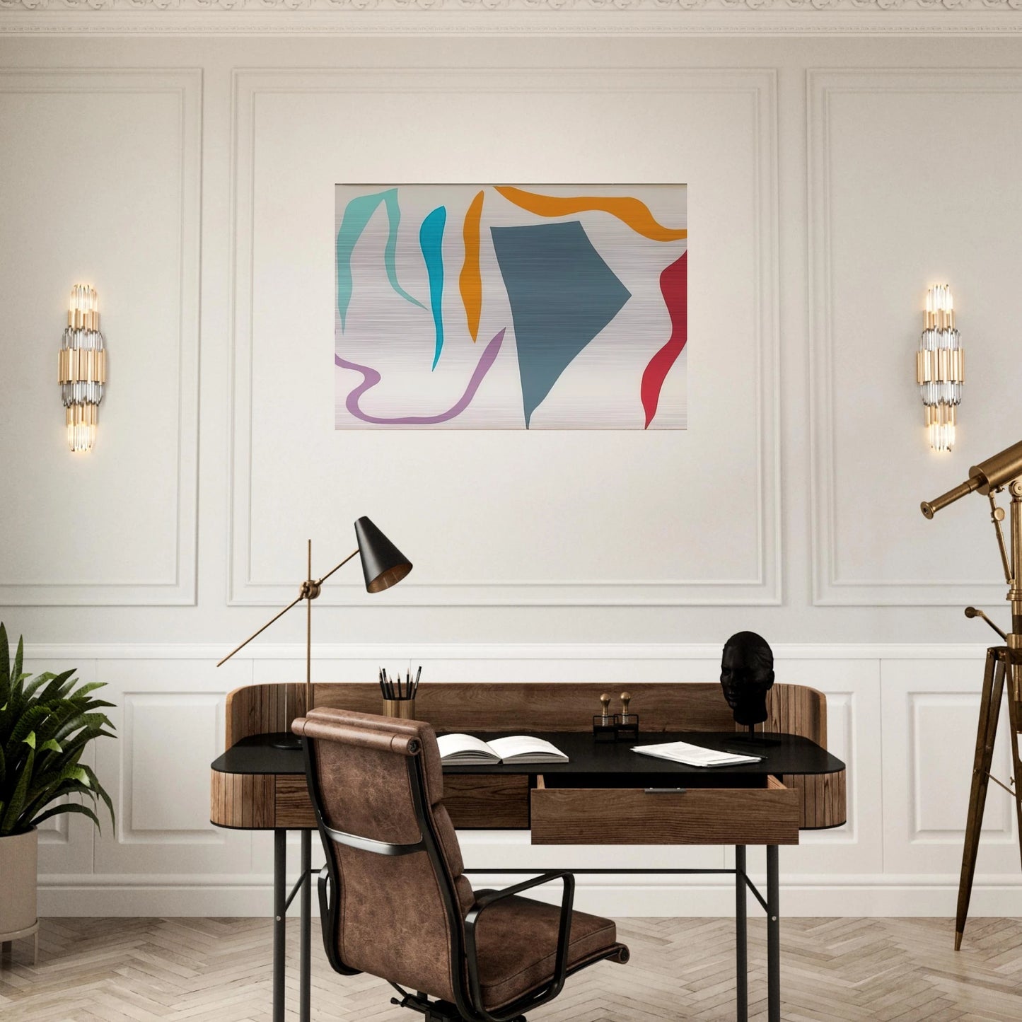 Untitled - 1980 - Ray Parker Brushed Aluminum Print - 70x100 cm / 28x40 inches | Ray Parker Aluminum Print | Ray Parker Prints