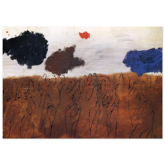 NOT DETECTED 29 - Ben Shahn Brushed Aluminum Print - 70x100 cm / 28x40 inches | Ben Shahn Aluminum Print | Ben Shahn Prints
