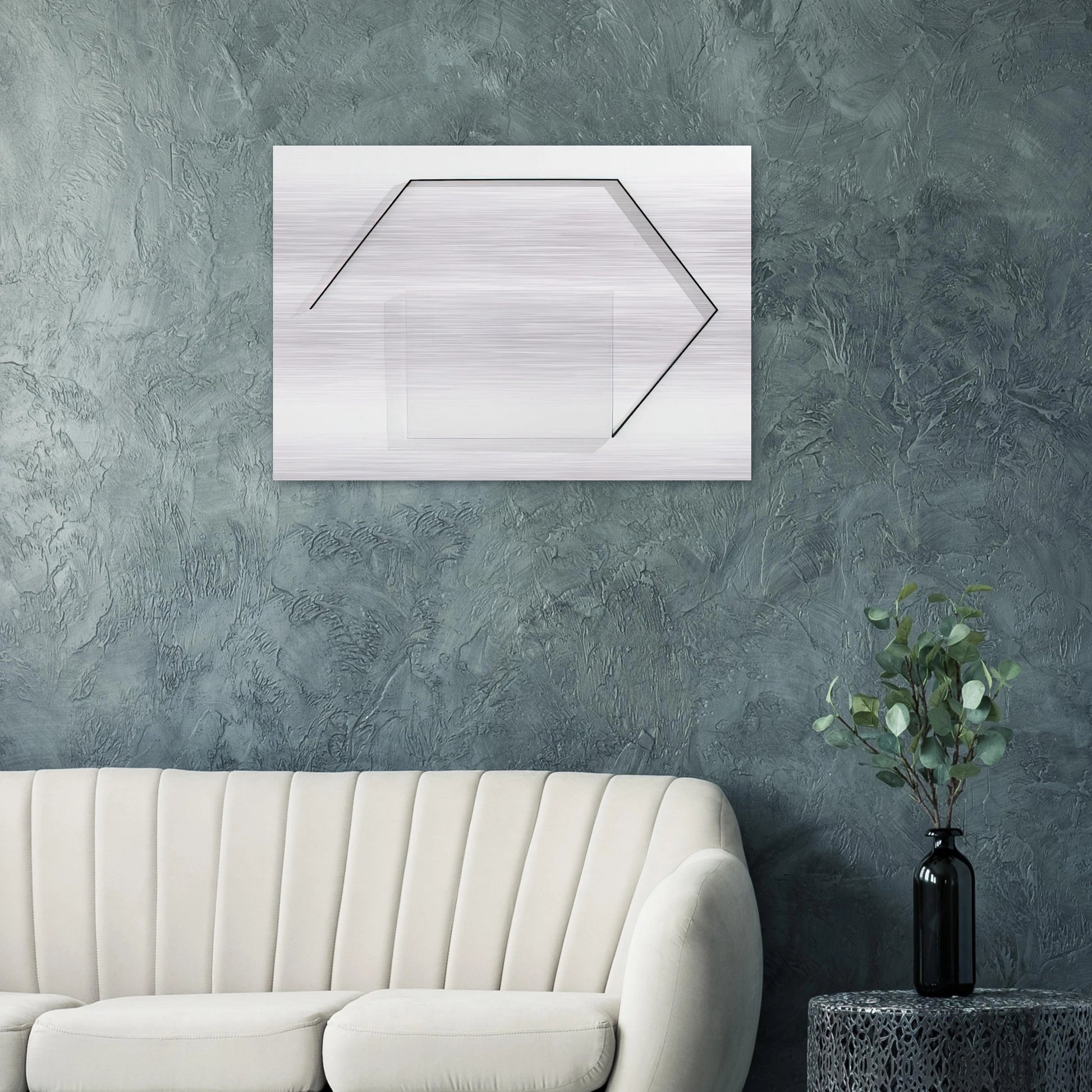 Steel-Life N°43 - Minimalism - Francois Morellet Brushed Aluminum Print - 70x100 cm / 28x40 inches | Francois Morellet Aluminum Print | Francois Morellet Prints