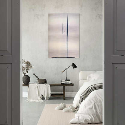 Black Lines 1 - Georgia O'Keeffe Brushed Aluminum Print - 70x100 cm / 28x40 inches | Georgia O'Keeffe Aluminum Print | Georgia O'Keeffe Prints