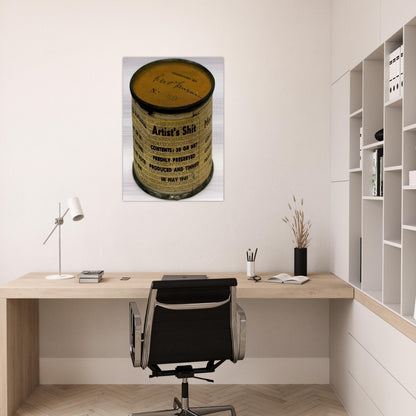 Artist's Shit - Piero Manzoni Brushed Aluminum Print - 70x100 cm / 28x40 inches | Piero Manzoni Aluminum Print | Piero Manzoni Prints