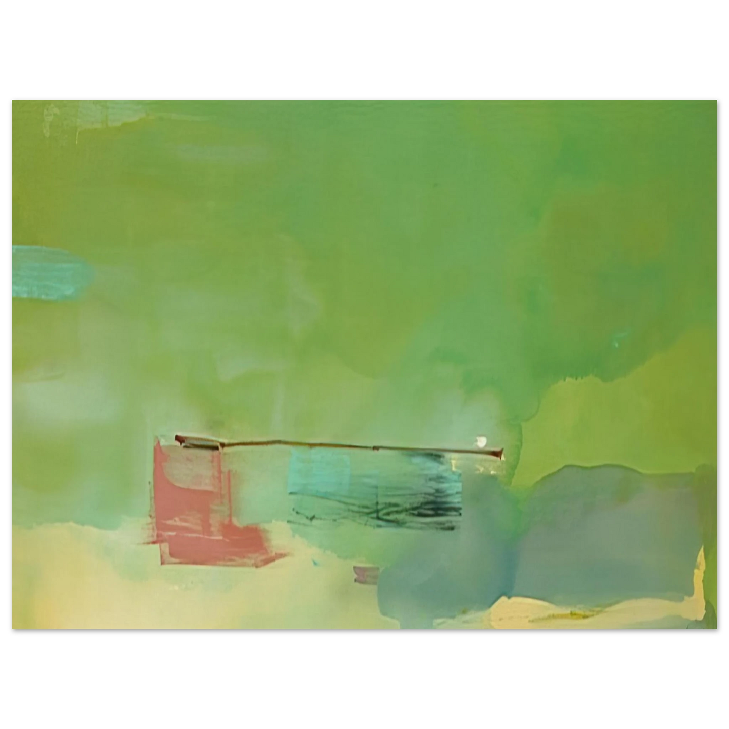 Helen Frankenthaler - Springscape - 1975 Wall art - A1 (59.4 x 84.1  cm) - Fine Art Poster-canvas - -