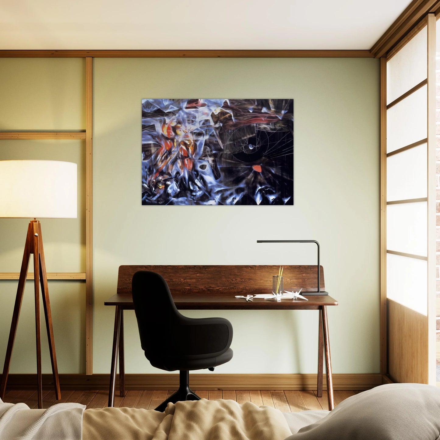 DISASTERS OF MYSTICISM - Roberto Matta Brushed Aluminum Print - 70x100 cm / 28x40 inches | Roberto Matta Aluminum Print | Roberto Matta Prints