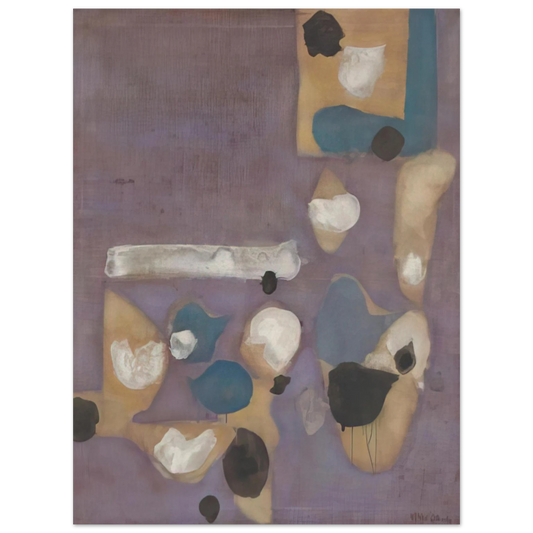 Kenzo Okada - Points No. 19 - 1954  75x100 cm / 30x40inches Fine Art Poster