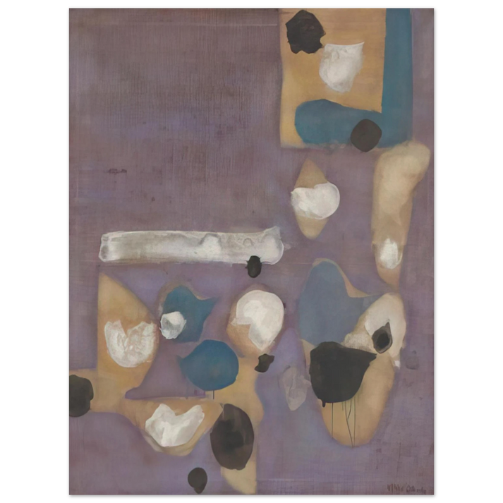 Kenzo Okada - Points No. 19 - 1954  75x100 cm / 30x40inches Fine Art Poster