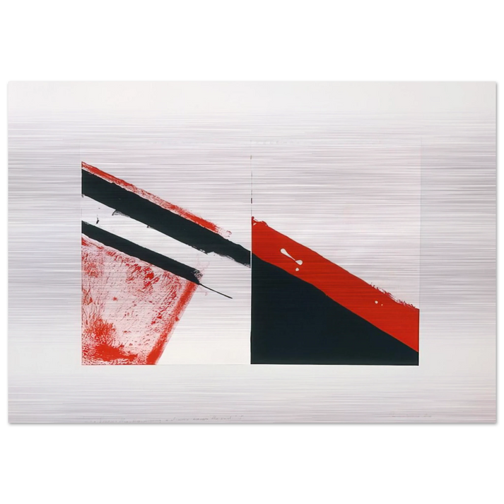 Who knows the beginning and who knows the end I - 1976 - Blinky Palermo Brushed Aluminum Print - 70x100 cm / 28x40 inches | Blinky Palermo Aluminum Print | Blinky Palermo Prints