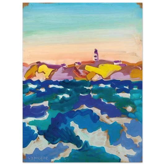 Charles Lapicque - Le Phare - 1958  75x100 cm / 30x40inches Fine Art Poster