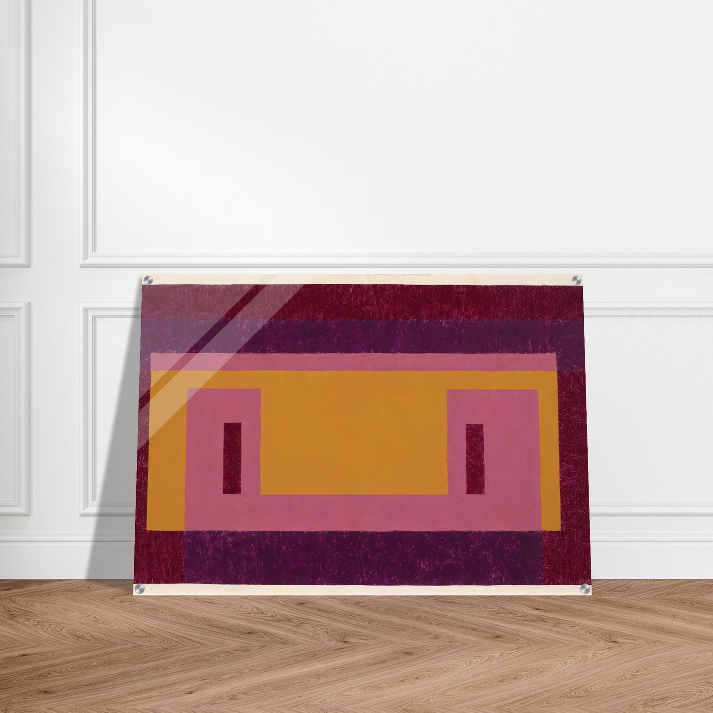 VARIANT ADOBE FAMILIAR FRONT 1948 - Josef Albers Acrylic Print - 70x100 cm / 28x40″ inches