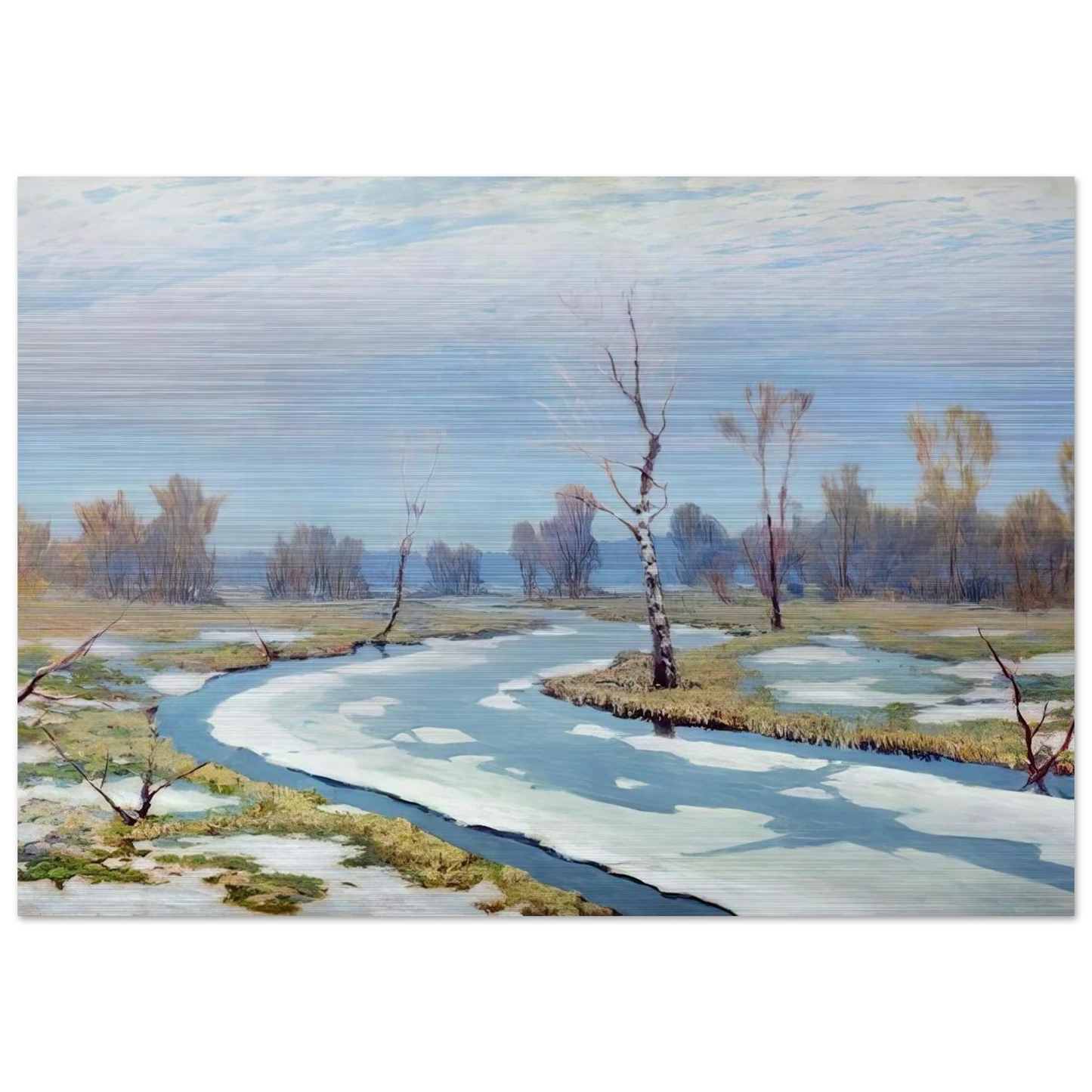 Early spring - Arkhyp Kuindzhi Brushed Aluminum Print - 70x100 cm / 28x40 inches | Arkhyp Kuindzhi Aluminum Print | Arkhyp Kuindzhi Prints