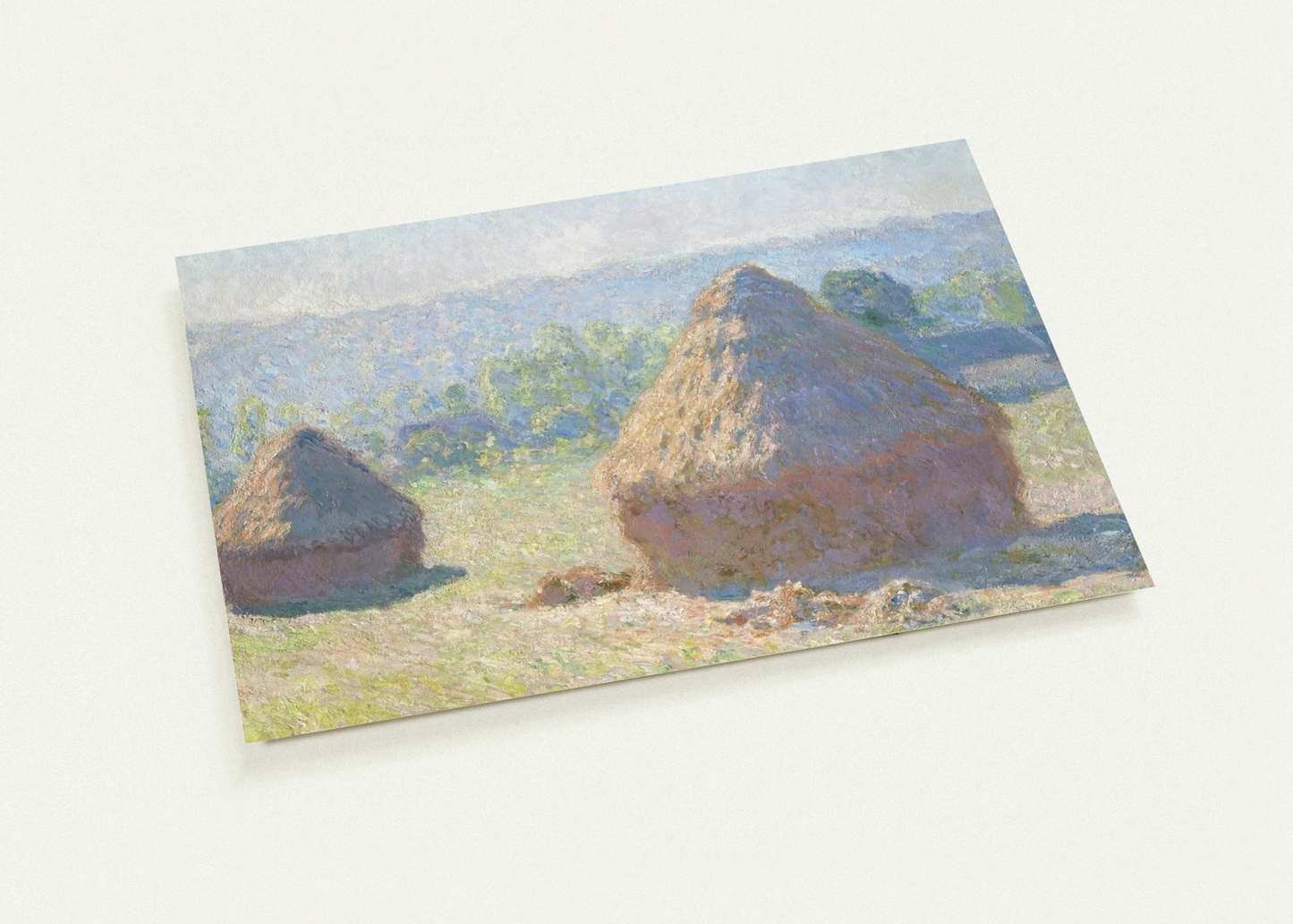 Haystacks, end of Summer By claude monet Pack of 10 Post Cards | claude monet Post Cards | A6 (10.5 x 14.8 cm) - 4.1 x 5.8 inches