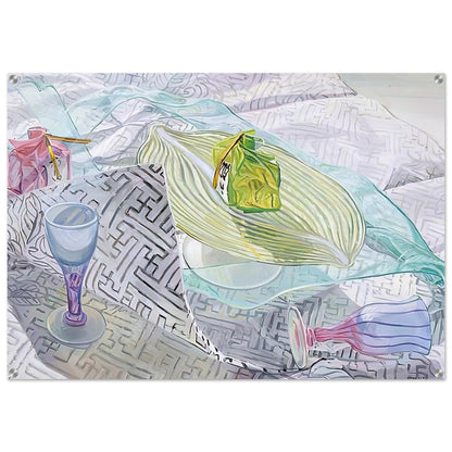DISHES FROM JAPAN 2003 - Janet Fish Acrylic Print - 70x100 cm / 28x40″ inches