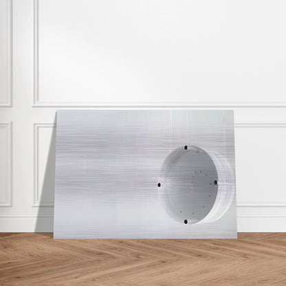 Disco Zero - 1971 - Mira Schendel Brushed Aluminum Print - 70x100 cm / 28x40 inches | Mira Schendel Aluminum Print | Mira Schendel Prints