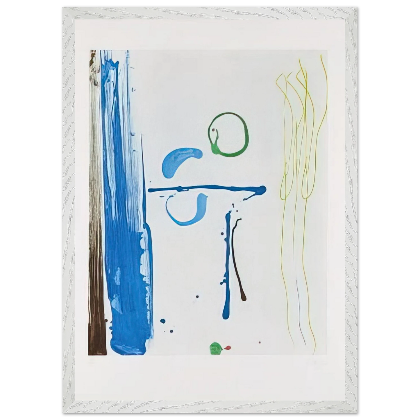 Helen Frankenthaler - Sunshine After Rain - 1987 Wall art - A1 (59.4 x 84.1  cm) - Premium Wooden Framed Poster With Fine Art Paper-canvas - Black frame