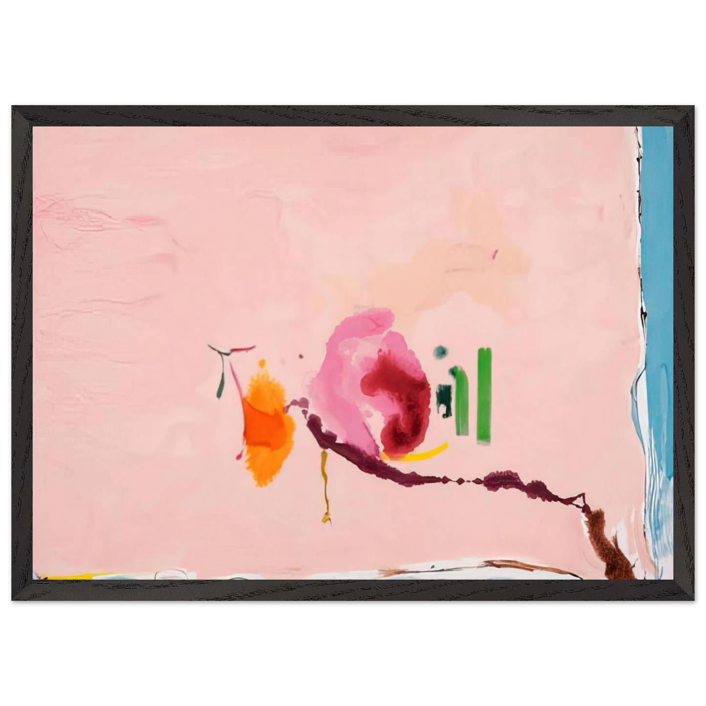 Helen Frankenthaler - Flirt - 1995 Wall art - A1 (59.4 x 84.1  cm) - Fine Art Poster - -