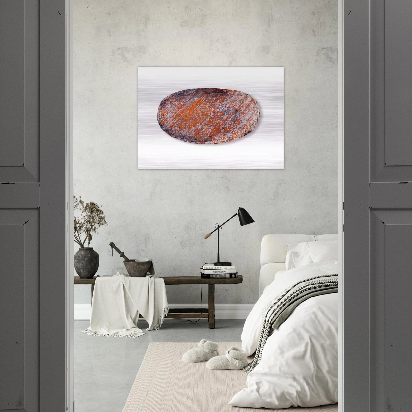 OHNE TITEL F R PETER DIBKE 1970 - BLINKY PALERMO Brushed Aluminum Print - 70x100 cm / 28x40 inches | BLINKY PALERMO Aluminum Print | BLINKY PALERMO Prints