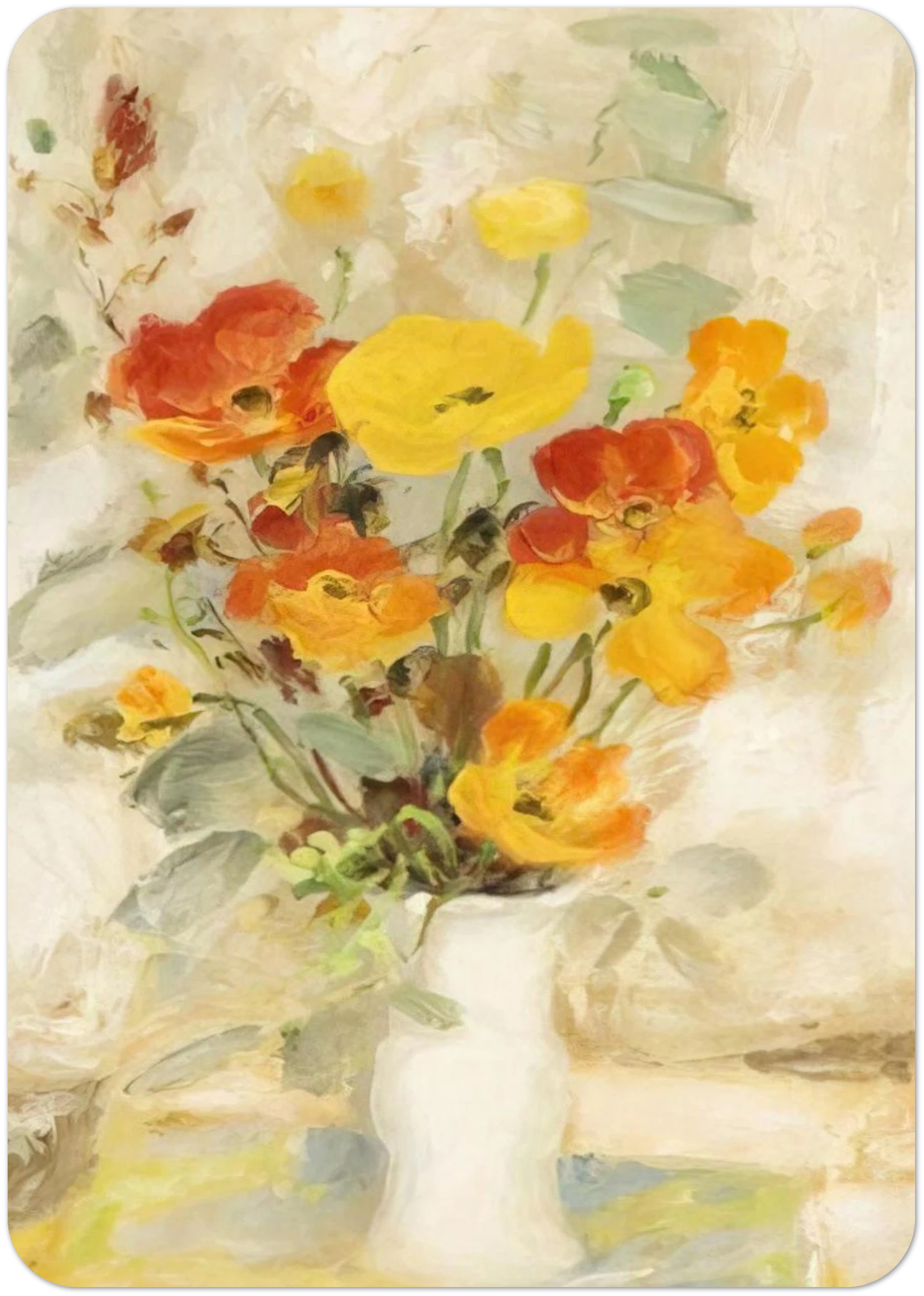 Les Poppies - Post-Impressionism By Le Pho Pack of 10 Post Cards | Le Pho Post Cards | A6 (10.5 x 14.8 cm) - 4.1 x 5.8 inches