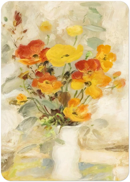 Les Poppies - Post-Impressionism By Le Pho Pack of 10 Post Cards | Le Pho Post Cards | A6 (10.5 x 14.8 cm) - 4.1 x 5.8 inches