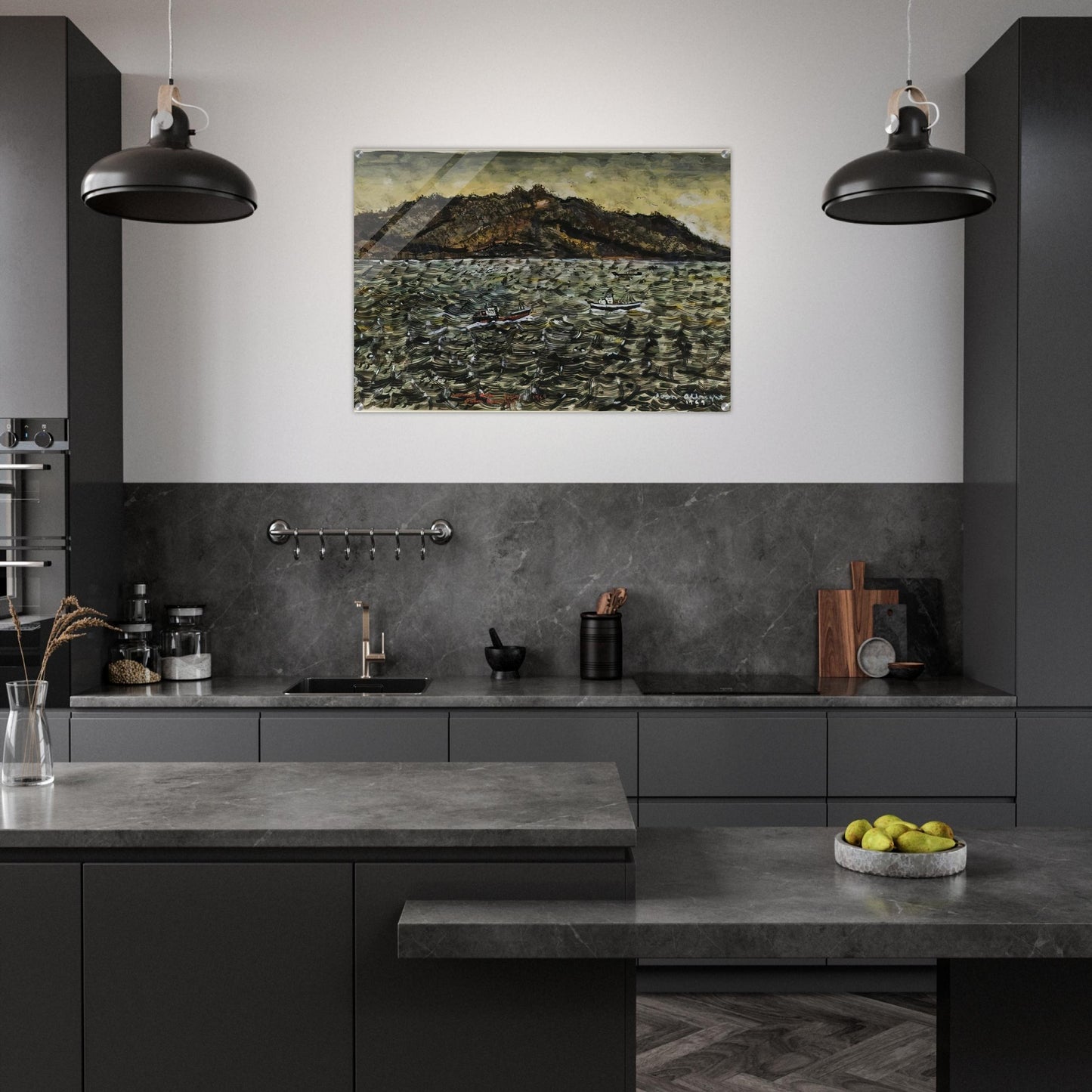 INLAND SEA JAPAN FROM BOAT - Ivan Albright Acrylic Print - 70x100 cm / 28x40″ inches