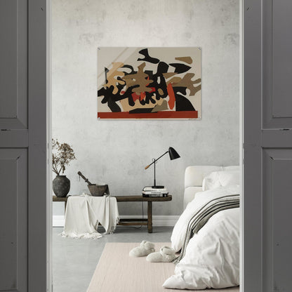 Red Boat - 1964 - Robert Goodnough Acrylic Print - 70x100 cm / 28x40″ inches