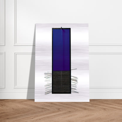 BLEU VERTICAL - Jesus Rafael Soto Brushed Aluminum Print - 70x100 cm / 28x40 inches | Jesus Rafael Soto Aluminum Print | Jesus Rafael Soto Prints