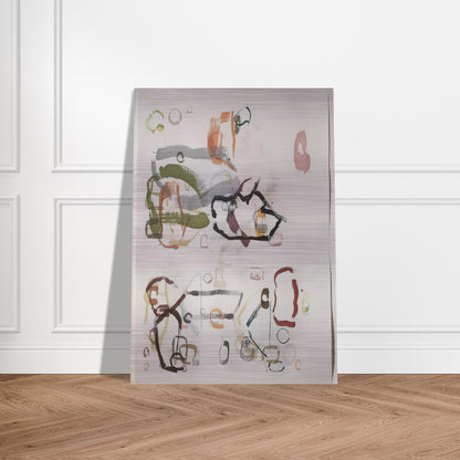 75 Stones - 1989 - John Cage Brushed Aluminum Print - 70x100 cm / 28x40 inches | John Cage Aluminum Print | John Cage Prints