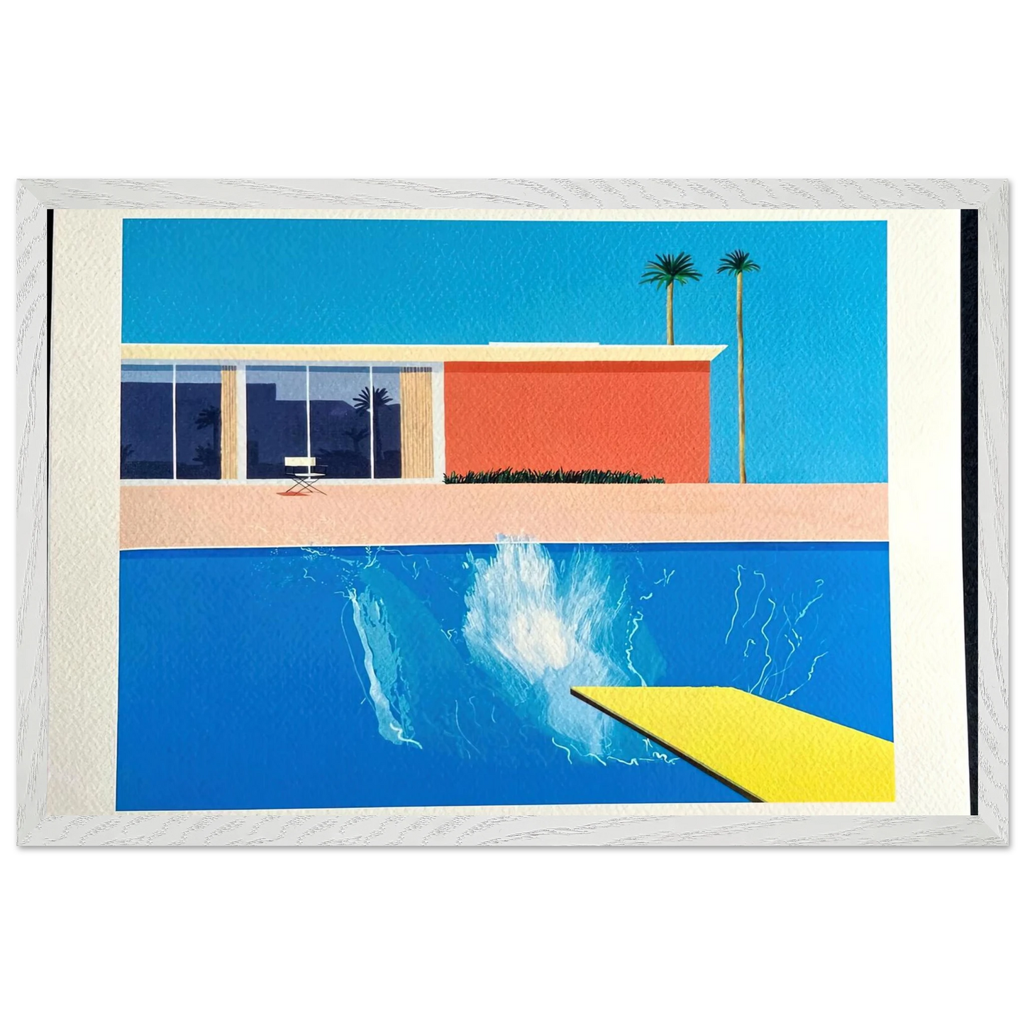 David Hockney - David Hockney Wall art - 40x50 cm / 16x20 inches - Premium Wooden Framed Poster With Fine Art Paper-canvas - Black frame