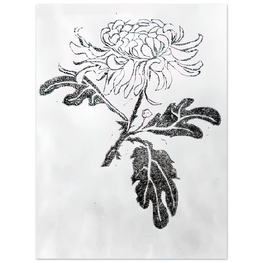 MC Escher - CHRYSANTHEMUM Wall Art - 21x29.7 cm / 8x12" - Fine Art Poster - -