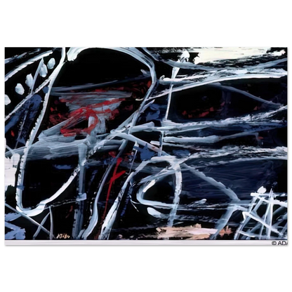 EPISODE - Jean Dubuffet Brushed Aluminum Print - 70x100 cm / 28x40 inches | Jean Dubuffet Aluminum Print | Jean Dubuffet Prints