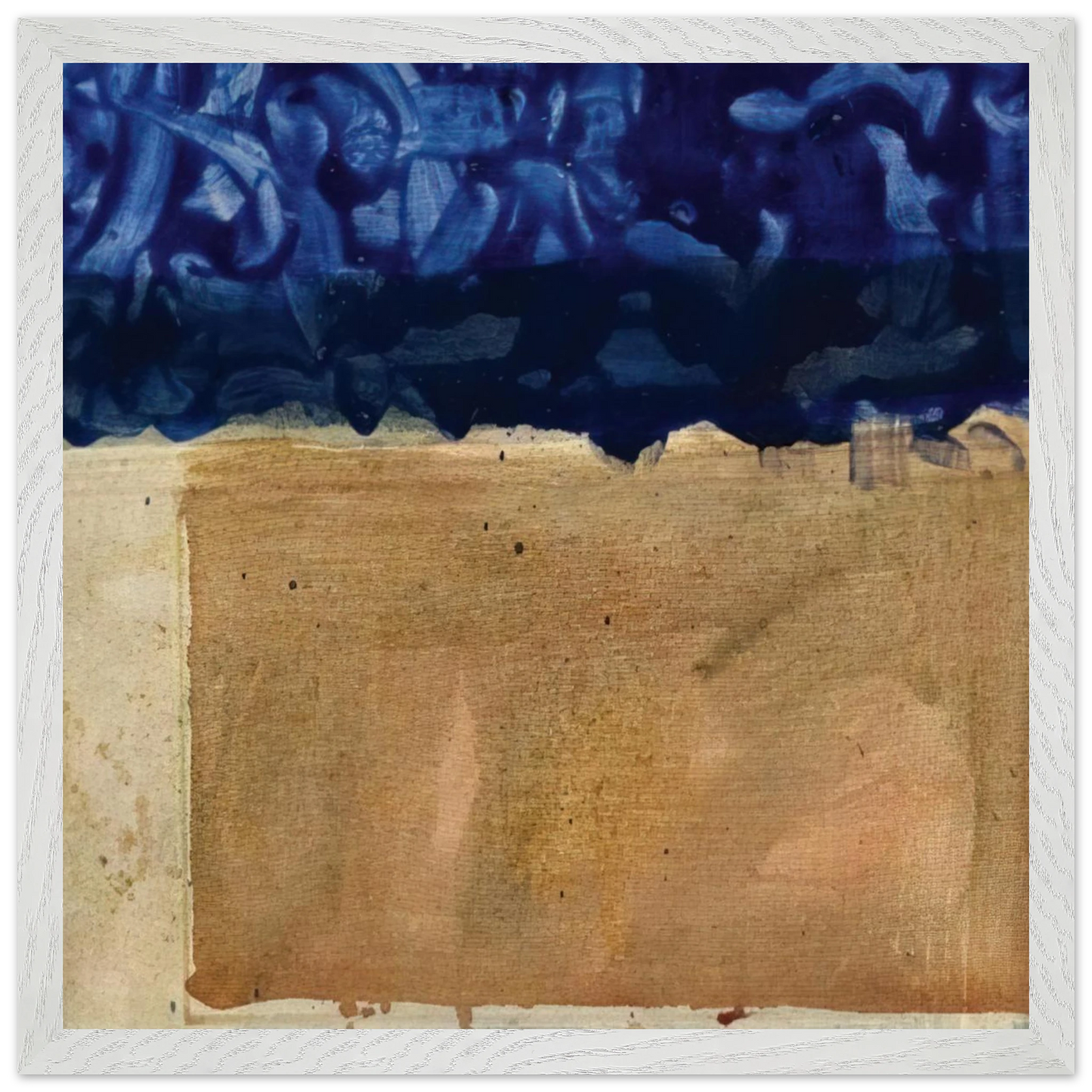 Helen Frankenthaler - Shoreline - 1952 Wall art - 70x100 cm / 28x40 inches - Premium Wooden Framed Poster With Fine Art Paper-canvas - Black frame