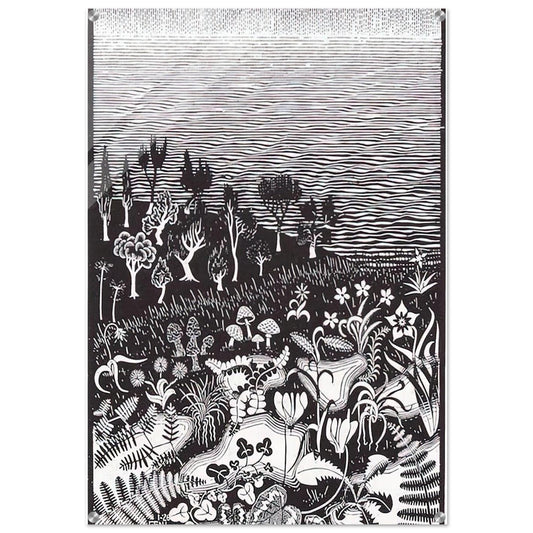 THE 3RD DAY OF THE CREATION - MC Escher Acrylic Print - 70x100 cm / 28x40″ inches | Maurits Cornelis Escher Prints