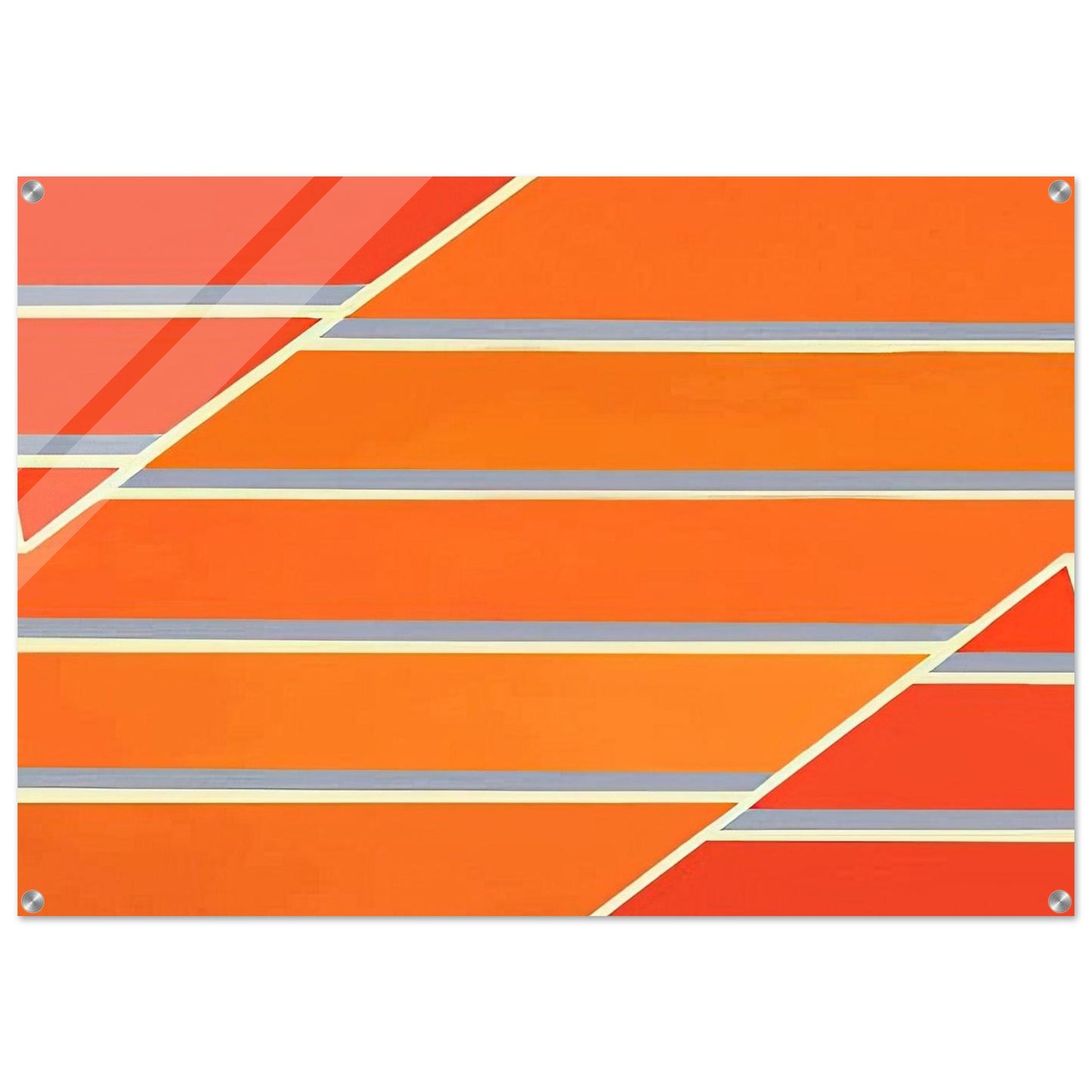 Orange Time - 1965 - Larry Zox Acrylic Print - 70x100 cm / 28x40″ inches