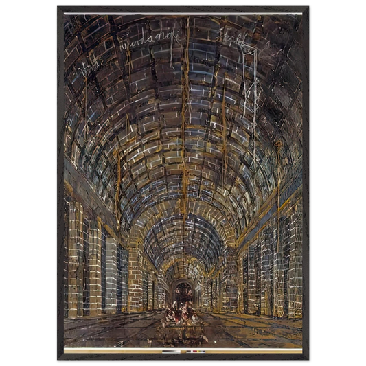 URD VERDANDI SKULD THE NORNS 1983 - Anselm Kiefer 70x100 cm / 28x40 inches Framed Art Print – Black Wooden Frame