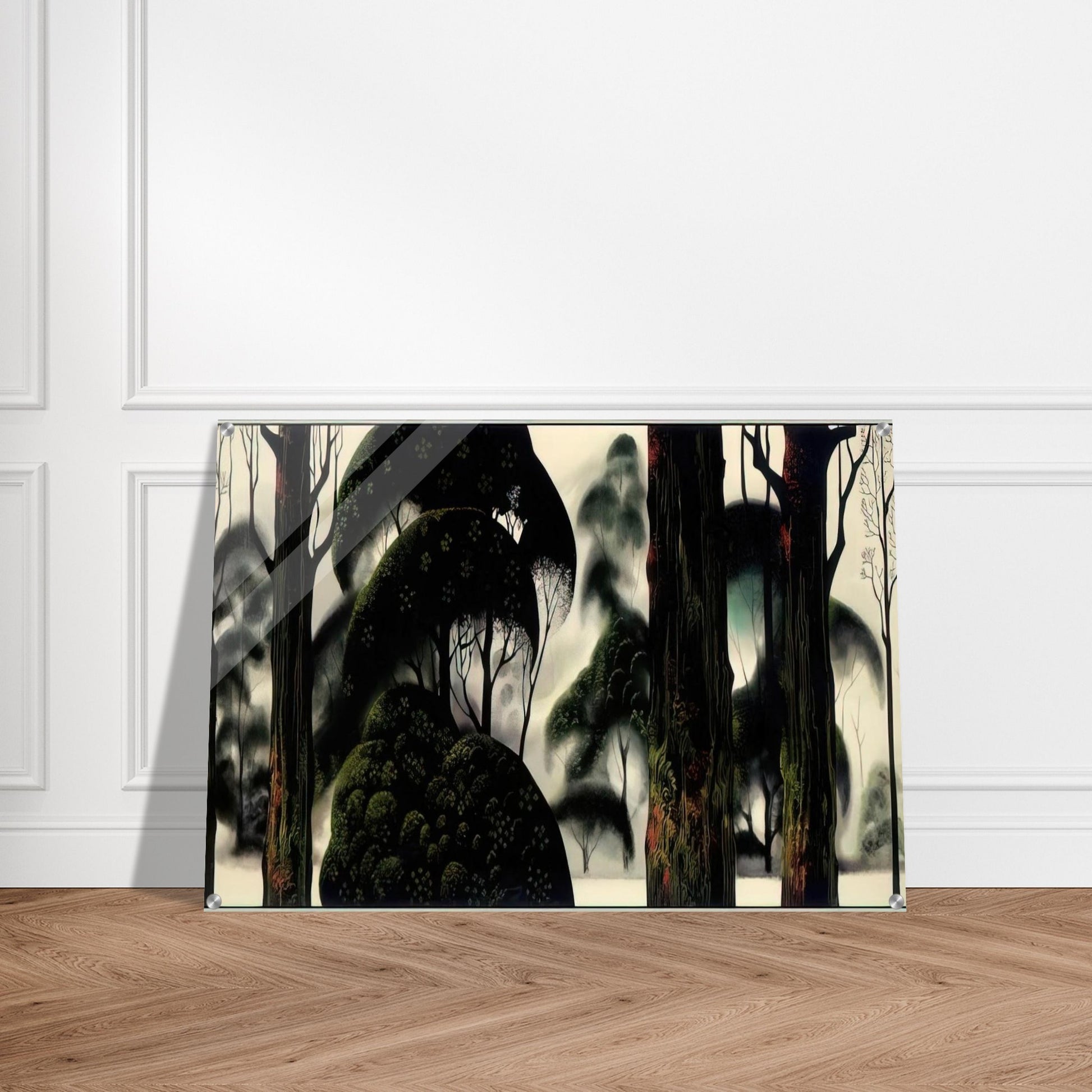 Forest Magic - Eyvind Earle Acrylic Print - 70x100 cm / 28x40″ inches | Eyvind Earle Wall Art | Eyvind Earle Prints